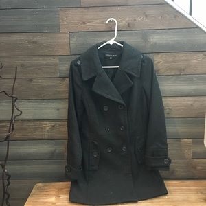 Gray pea coat